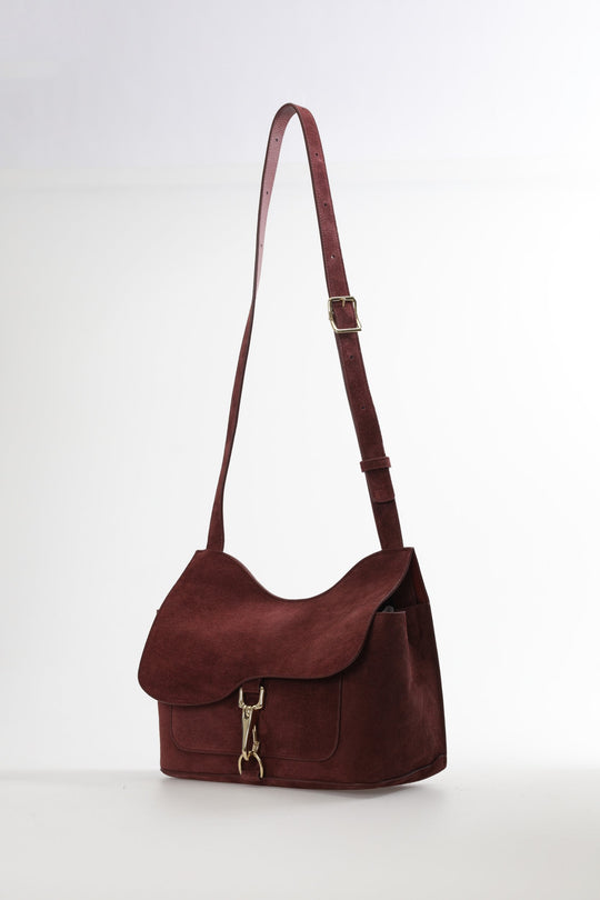 Laselle Burgundy Velur