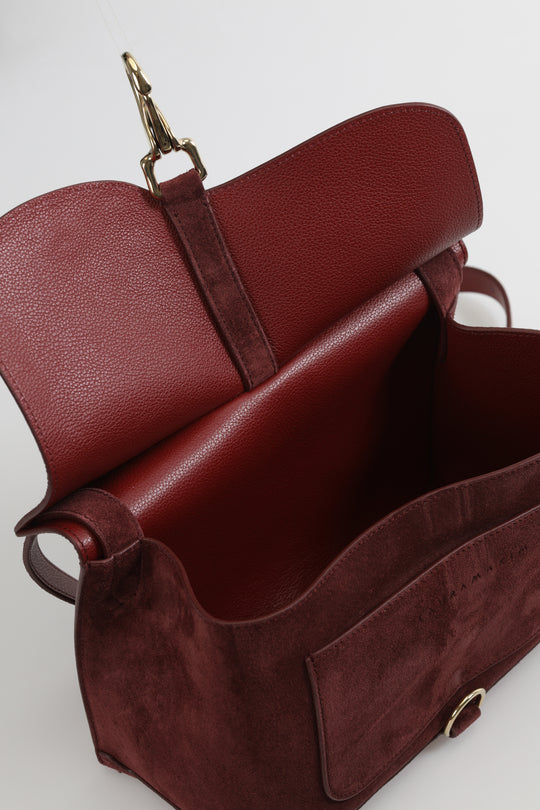 Laselle Burgundy Velur